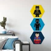 Hexagon Alu-Dibond Gomes - Superman 