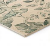Holzbild Dschungelblätter Aquarell Creme - Bloomery Decor 