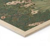Holzbild Pfau im Tropengarten auf Mosaik - Bloomery Decor 
