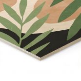 Holzbild Abstrakte Zweige im tropischen Look | Botanische Illustration - Costa 