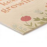Tableau sur bois Keep going keep growing 