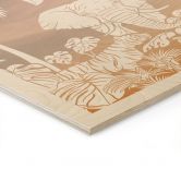 Holzbild Dschungelparadies mit Wildtieren - Ombre - Kikki Belle 
