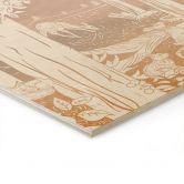Holzbild Friedlicher Wald mit Hirschen und Füchsen - Ombre - Kikki Belle 