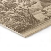 Houten Wanddecoratie met tuinlandschap in beige - Ms Tiff 