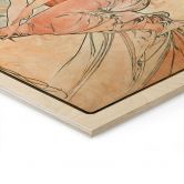 Tableau sur bois Mucha - Quatre arts : La peinture 