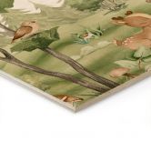 Holzbild Süße Tiere im Herzen des Waldes - Oliver Robins 