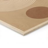 Houten Wanddecoratie abstracte geometrie in balans - Ristova 