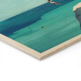 Holzbild Sommerglück am türkisblauen Meer - Rivers 