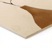 Holzbild Zweig in goldener Vase - ThingDesign 