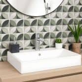 Tile stickers Abstract Flower Pattern – Green 