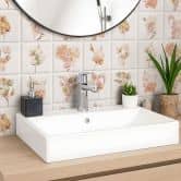 Fliesenaufkleber Aquarell Blumensträuße 02 - 12er Set 