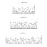 Küchenrückwand Feldblumen Illustration 