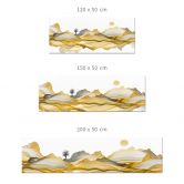 Küchenrückwand Goldene Berge 