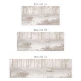 Küchenrückwand Wald am See im Nebel in Beige - Ms Tiff 