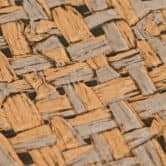 Vliesbehang Jan Studio Sense & Surface weave oranje grijs - Stud!o weave rotan zwart 