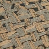 Vliesbehang Jan Studio Sense & Surface weave bruin grijs - Stud!o weave rotan zwart 