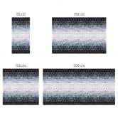 Stickers pour meuble Fredriksson - Hexagone : bleu et or 