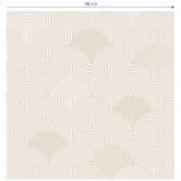 Papier peint à motifs Géométrique - Demi-cercles abstraits dans Soft Beige - Bloomery Decor 