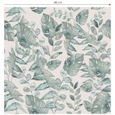 Tapet med mønster planter - jungleblade akvarel creme - Bloomery Decor 