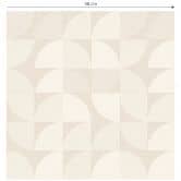 Mustertapete Halbkreise im Retro-Stil | Geometrische Tapete - Bloomery Decor 
