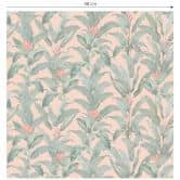Botanik Mustertapete Urban Jungle Tropenblätter Rosa - Bloomery Decor 