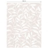 Mustertapete Zarte Aquarell-Blätter - Soft Beige - Bloomery Decor 