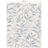 Mustertapete Zarte Aquarell-Blätter - Soft Grau - Bloomery Decor 