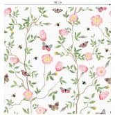 Patroonbehang Roze kerstrozen in de lente - UN Designs 