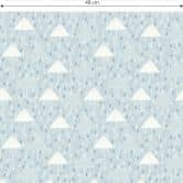 Mustertapete No more rainy days - blau 