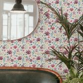Mustertapete - Aquarell Bunte Blumenwiese 