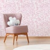 Mustertapete - Marmor - rosa 