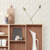 Mustertapete - Pinselstriche beige 