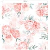 Mustertapete UN Designs - Zarte Rosa Aquarell Blumen 