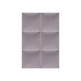 Stoffen Wandpanelen Mollis lila 30x30 cm 