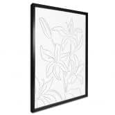 Poster 1X Studio - Line Art Floral - Minimalistische Blumen 