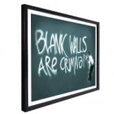 Poster Banksy - Blank walls are criminal 