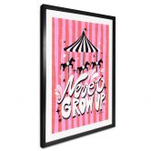 Poster Kinderkarussell - Never grow up - Bloom 