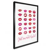 Poster Rote Lippen - Blursbyai - Just one more lipstick 