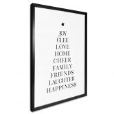 Weihnachtsposter - Weihnachtsbaum Typografisch - Blursbyai 
