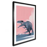 Poster Dinosaurier Giganotosaurus - Kinderposter - Braun 