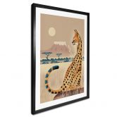 Poster Kinderposter Serval - Braun 