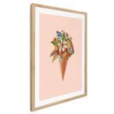 Poster Frida Floral Studio - Blumige Eistüte 