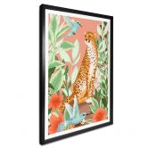 Poster Goed Blauw - Tropisch Pink 