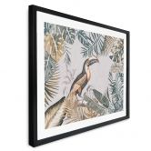 Poster Tropischer Wald mit Tukan - Haase 