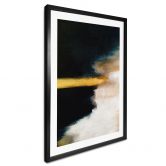 Plakat Penselstrøg guld og sort - Haniff 