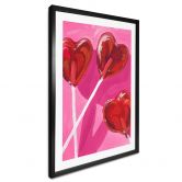 Poster Key and Sea - Lollipop in Herzform 