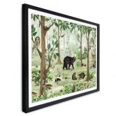 Poster Kikki Belle - Zoekplaatje in het Bos 