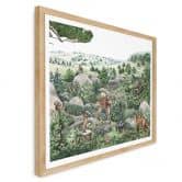 Poster Kikki Belle - balade en forêt 