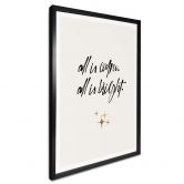 Poster Kubistika - All is calm all is bright 