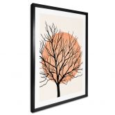 Poster Apricotfarbene Sonne - Kubistika 